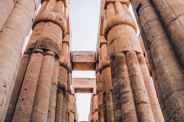 Ruinen des ägyptischen Karnak-Tempels das größte Freilichtmuseum in Luxor