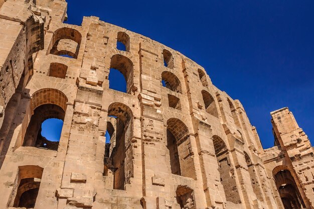 Ruinen des größten Kolosseums in Nordafrika El JemTunisia UNESCO