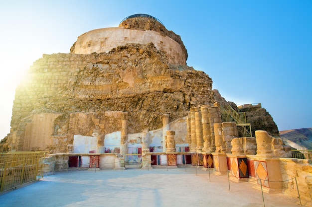 Ruinen des Masada-Palastes von König Herodes