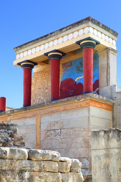 Ruinen des Palastes von Knossos, Kreta, Griechenland