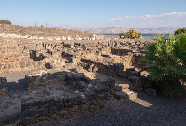 Ruinen einer antiken Stadt Kapernaum in Israel Foto in hoher Qualität