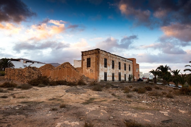 Ruinen eines großen Hauses wohlhabender Leute von Fuerteventura