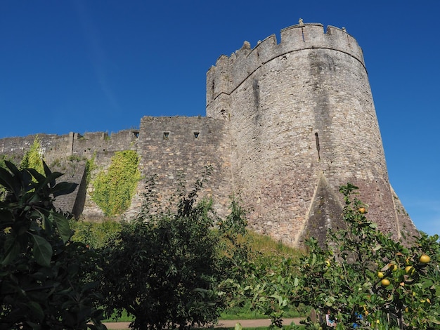 Ruinen von Chepstow Castle in Chepstow