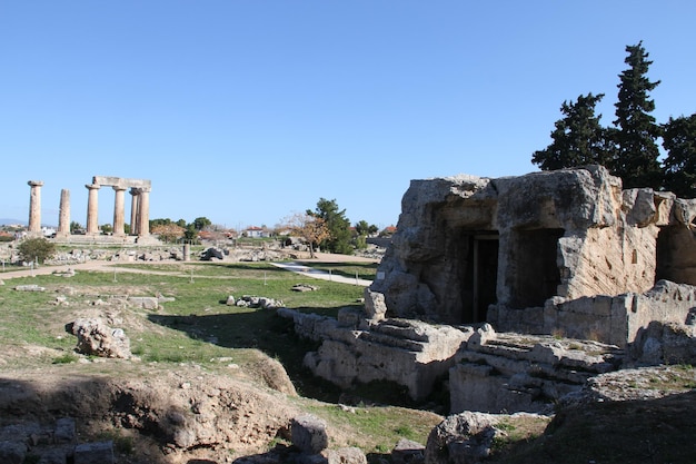 Ruinen von Cornithos Griechenland
