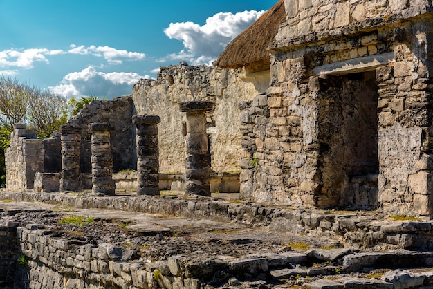 Ruinen von Tulum an der karibischen Küste Mexiko