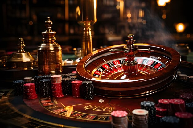 Ruleta de casino muy elegante y exclusiva