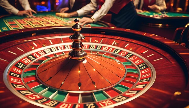 Foto una ruleta en el casino