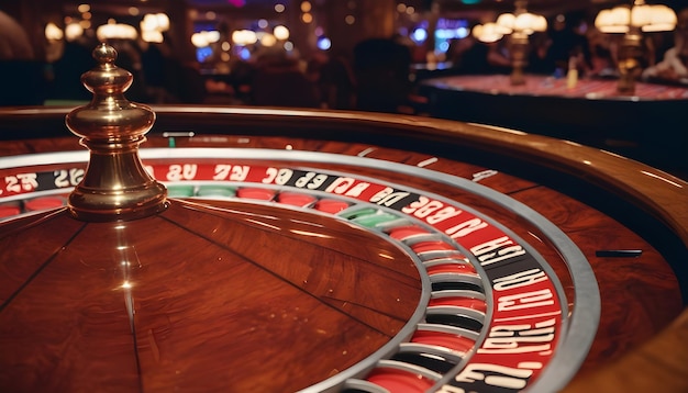 Foto una ruleta en el casino