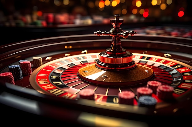 Ruleta elegante en un casino exclusivo
