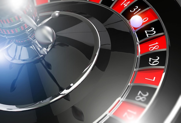 Ruleta negra brillante