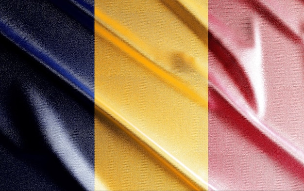 Rumänien 3D-Flagge, schöne Landesflagge der Welt, Hintergrund, Banner, Postr, abstrakt.