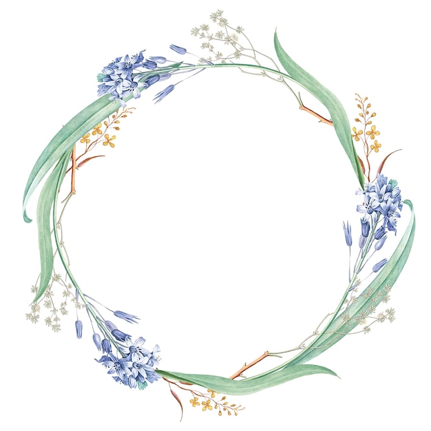 Runde gemischte Blumenrahmen mit durchsichtigem Muster png
