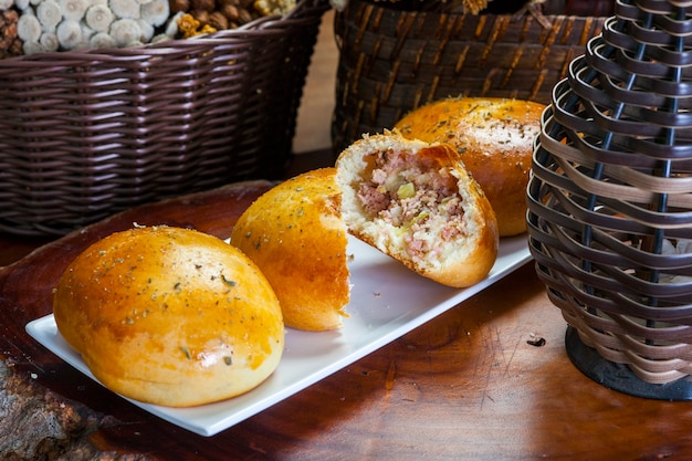 Runde süße Brotbackwaren