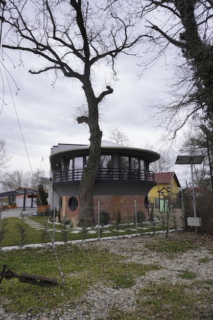 Rundhaus Restaurant im Wald