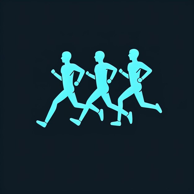 Foto running man icon vektor-illustration running men running icon vektor-illustration