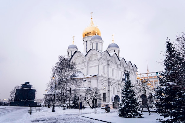 Rússia. Moscou. O território do Kremlin de Moscou. Câmaras Patriarcais com a Igreja dos Doze Apóstolos.