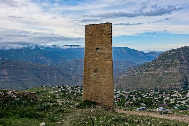 Rússia Torres defensivas medievais do Daguestão na aldeia de Goor 2021