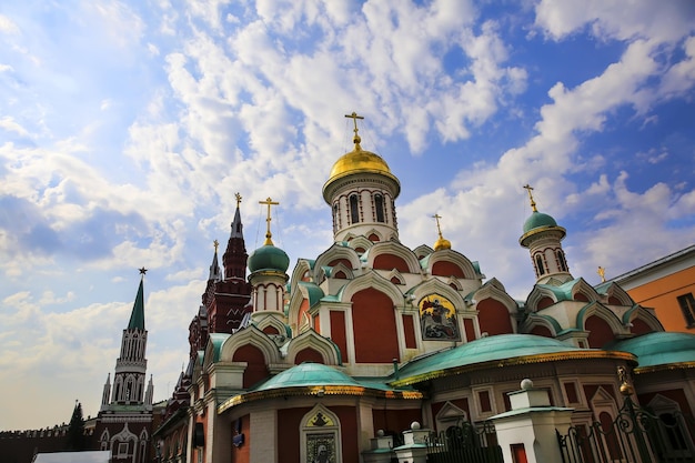 Russisch-Orthodoxe Kirche auf dem Roten Platz in Moskau, Russland