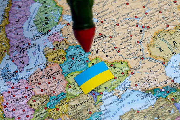 Russland hat die Ukraine mit einer Rakete angegriffen Ein Militärschlag Konflikt der Ukraine mit Russland