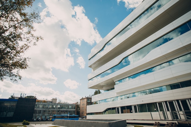 Russland, Moskau 01. Oktober - 2016: Zaha Hadid Dominion Tower außen, Moskau, Russland