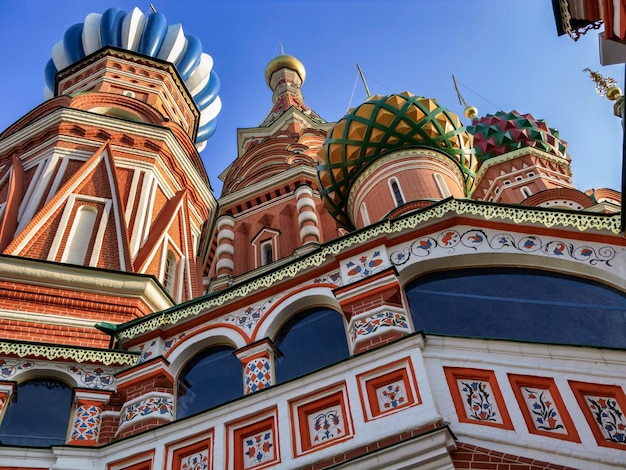 Russland, Moskau, Kuppeln der Basilius-Kathedrale