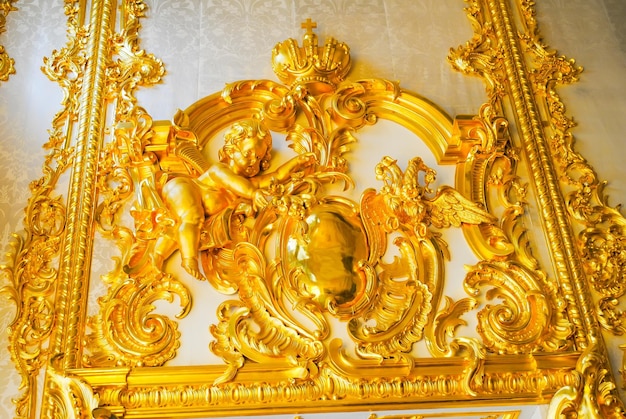 RUSSLAND SANKT PETERSBURG Palast von Tsarskoye Selo empfing Besucher nach der Restaurierung vieler Exponate