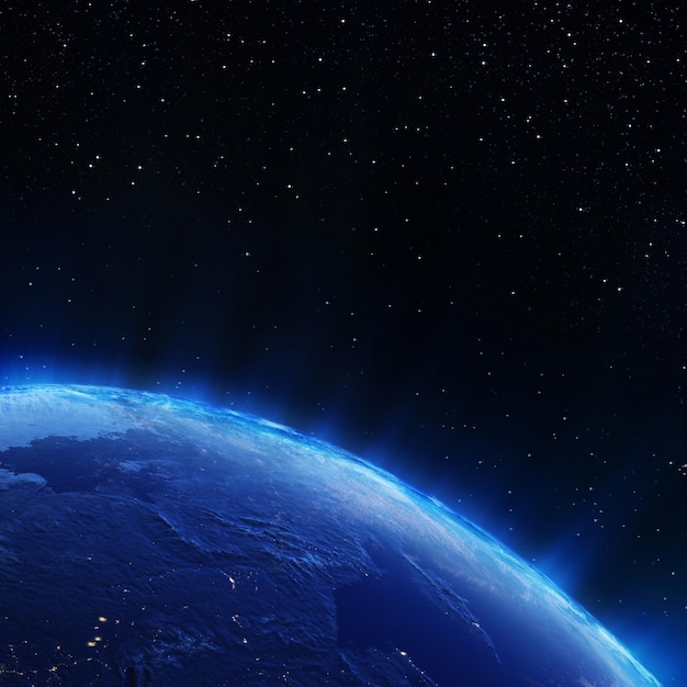 Russland Stadtlichter 3D-Rendering
