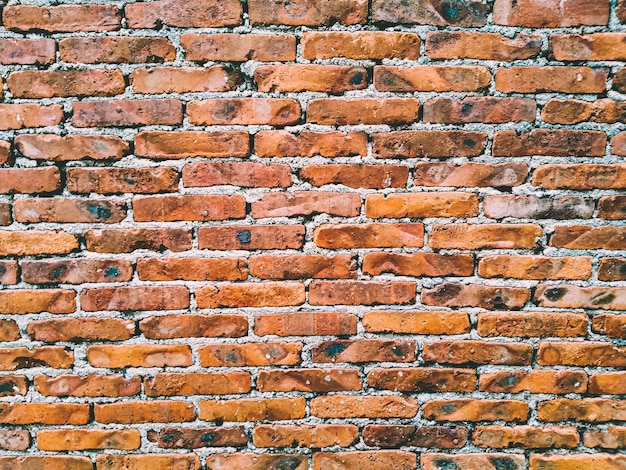 Rustikale Backsteinmauer natürliche Textur der Wand für abstrakten Hintergrund