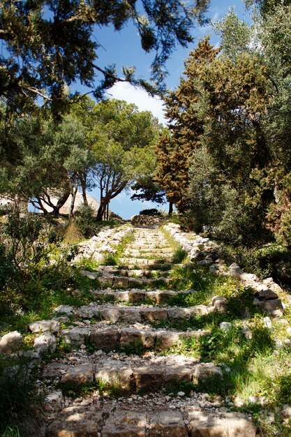 Ruta en el Parque Nacional de Porto Selaggio, Puglia, Italia