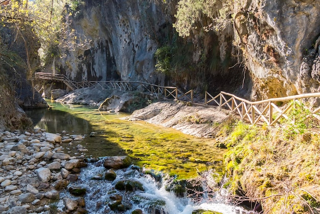 Ruta del río Borosa en el parque natural de la Sierra de Cazorla Segura y Las Villas