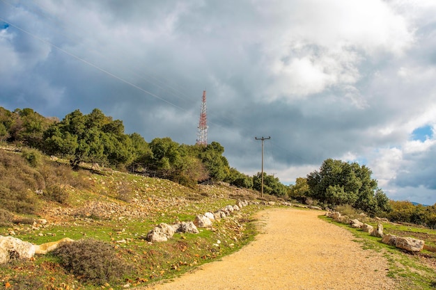 Ruta turística a pie en el norte de Israel