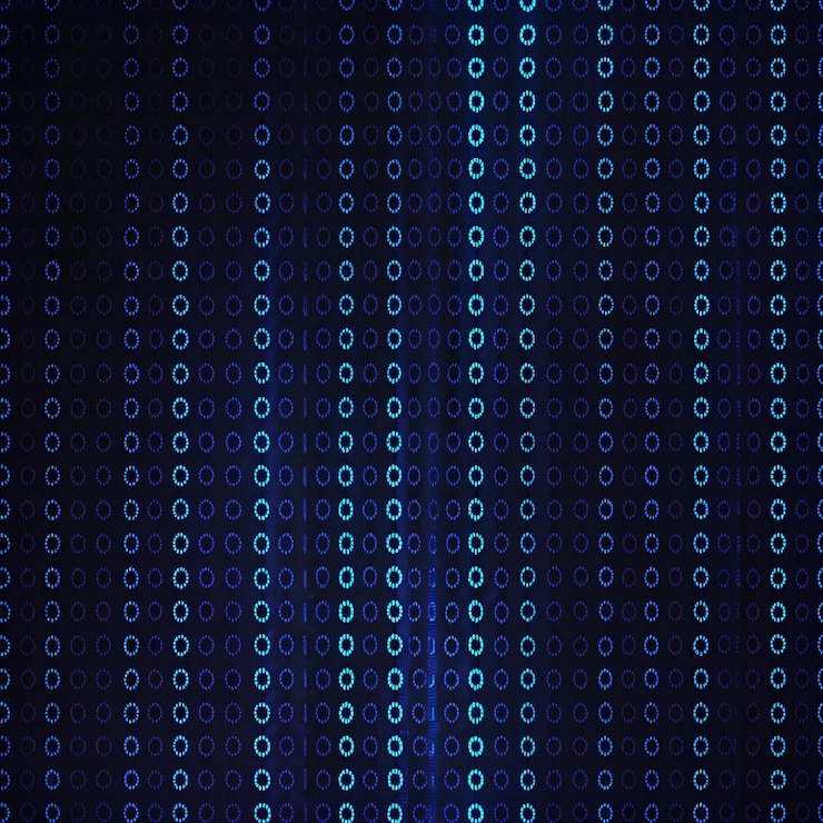 Foto rutas de luz geométricas abstractas en azul