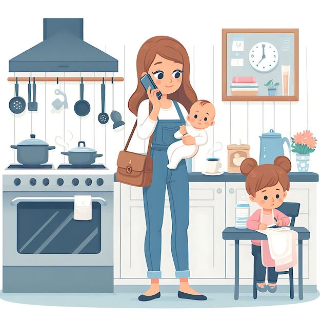 La rutina diaria de Vector Supermoms para el bebé y las tareas domésticas