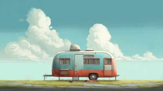 Rv con el estilo de Oliver Jeffers