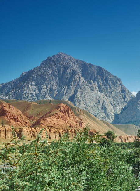 Rver-Täler Gulcha, Pamir Highway, Kirgisistan, Zentralasien