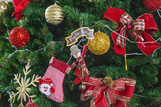 Árvore com decoração de Natal Rio de Janeiro.