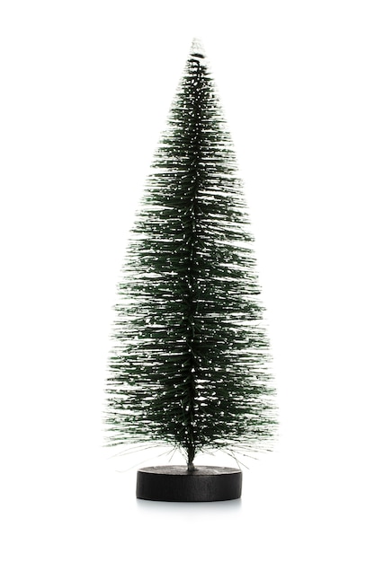 Árvore de Natal isolada em um fundo branco.
