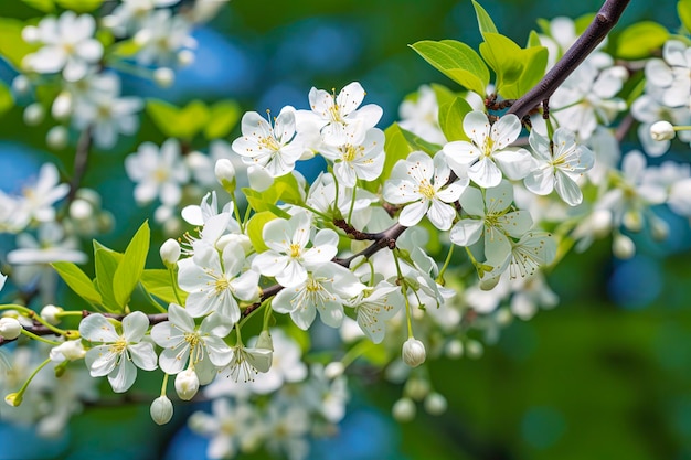 Árvore de Serviceberry em plena floração Uma espetacular exibição de flores brancas em seu jardim de verão