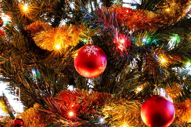 Árvore e decoração de Natal Decoração e enfeites de Natal Papai Noel e presentes Tema de inverno e férias