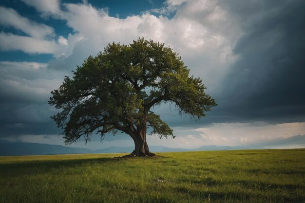 Árvore Solitária na bela natureza