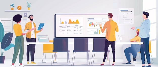 SaaS-Produktmanager, der die Entwicklung beaufsichtigt