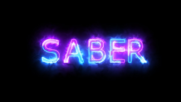 Saber jpeg Neon-Illustration Social-Media-Feed Tapeten-Geschichten Technologie-Video-Material Einfach zu benutzen