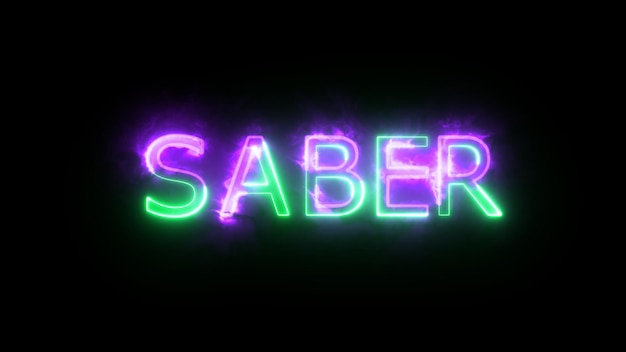 Saber jpeg Neonfarben-Illustration Social-Media-Feed Tapeten-Geschichten Technologie-Video-Material Einfach zu benutzen