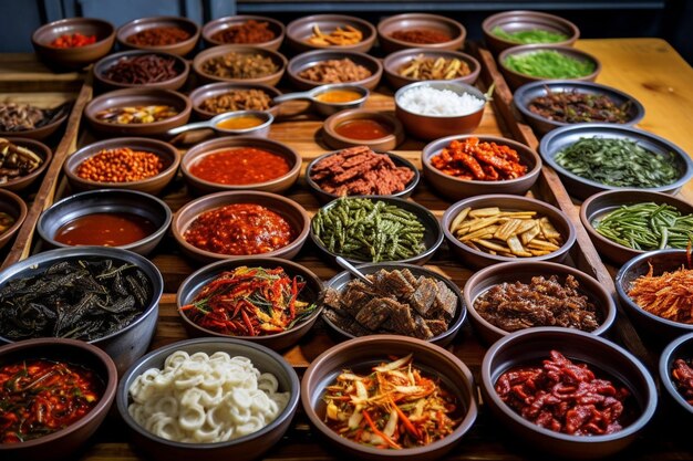 El sabor de la comida coreana tradicional