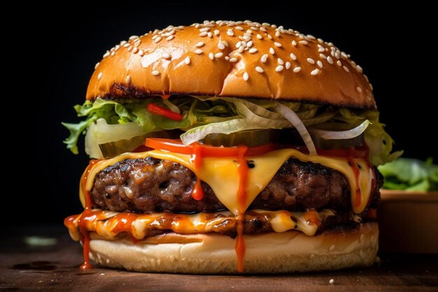 El sabor picante de la hamburguesa Sriracha