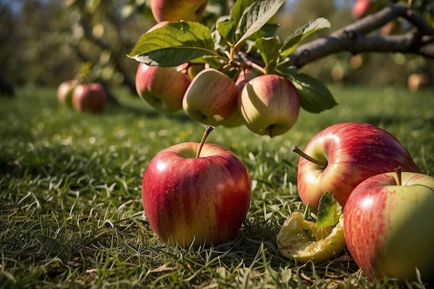 El sabor picante de la manzana Es una explosión de placer en el huerto