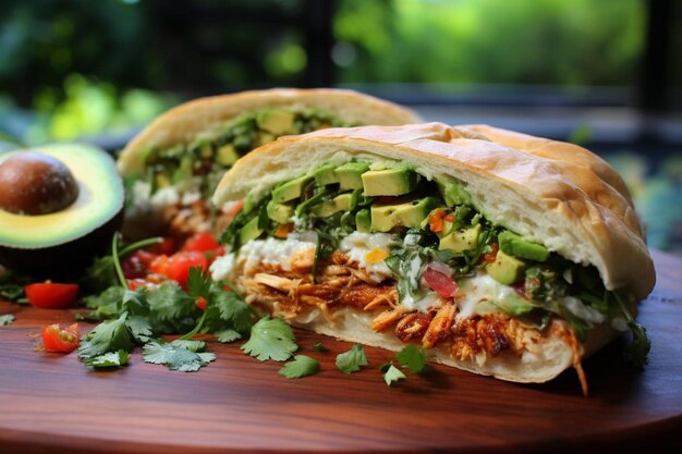 Foto el sabor del suroeste fiesta chipotle torta de pollo