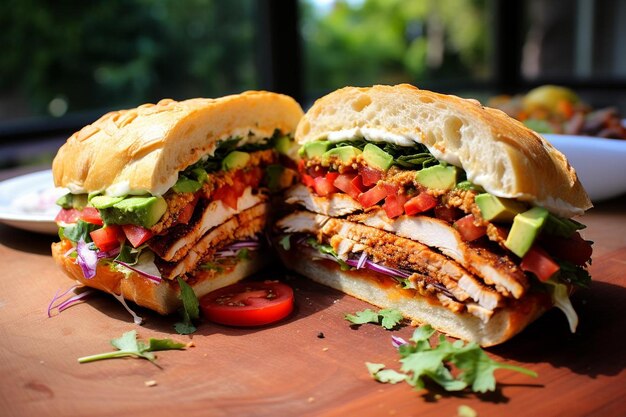 Foto el sabor del suroeste fiesta chipotle torta de pollo