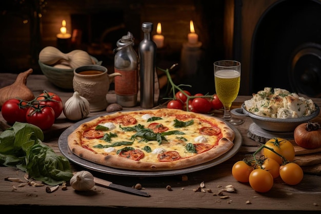 Saboreando sabores clássicos italianos Pizza Delight