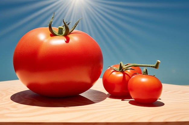 Foto saboreando el tomate fresco del sol fotografía de jugo de tomate